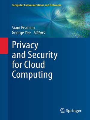 cover image of Privacy and Security for Cloud Computing